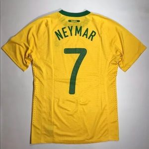 2011 #7 Neymar Brazil Match Worn U20 Jersey